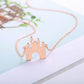 Cartoon Animation Paradise Castle Necklace Creative Personality Pendant Female Necklace Gold Silver Rose Gold