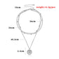 Jewelry Fashion Versatile Round Tag Necklace Female Personality Simple Multi-layer Ball Chain Necklace