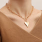 Jewelry ins hip-hop collarbone necklace exaggerated big heart pendant necklace female