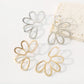 1499 Simple Fashion Earrings Hollow Flowers Symmetrical Geometric Earrings Alloy Niche Cold Earrings