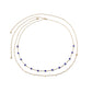 Jewelry Versatile Sequins Thin Chain Waist Chain Simple Color Zircon Stitching Double Layer Body Chain Women