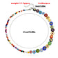 Jewelry Couple Fashion Beaded Clavicle Chain Summer Fresh Necklace Glass Rainbow Flower Necklace