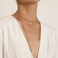 Jewelry Personality Cross Snake Bone Chain Necklace Women's Fashion Trendy Cool Can Knotted and Wearable Necklace