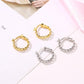 Earrings Frosty Simple Hollow Geometric Earrings Short Irregular Chain Earrings Women