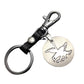Earth Flying Eagle Cowhide Keychain Stainless Steel Pendant Titanium Steel Jewelry Waist Hanging Ladies Bag Pendant