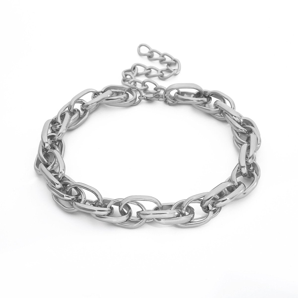 Jewelry personality hip-hop punk thick chain multi-ring trend necklace creative twist chain necklace female