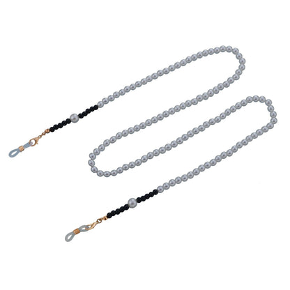 Jewelry Ladies White Pearl Trend Glasses Chain Personality Temperament Simple Mask Accessories