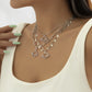 Jewelry Fashion Niche Metal Planet Necklace Female Simple Versatile Star Chain Clavicle Necklace