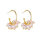 S925 silver needle multi-layer pearl earrings super fairy temperament C-shaped earrings female French celebrity earrings earrings