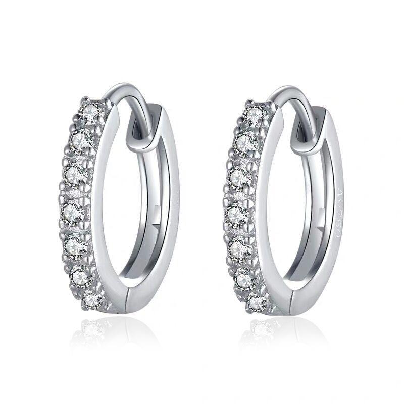 Fashion Zircon Earrings Exquisite Crystal Stud Earrings Jewelry