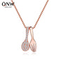 Internet celebrities recommend fork and spoon necklace Personality eating is a blessing Necklace Three meals a day Clavicle chain Niche light luxury jewelry