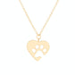 Creative Personality Jewelry Pet Paw Dog Claw Peach Heart Pet Lovers Clavicle Chain