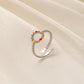 Jewelry ins color painting oil titanium steel circle dot open ring