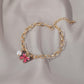 Jewelry ins dream color butterfly bracelet summer style creative temperament pearl thick chain bracelet