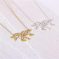 Jewelry, Fashion Pegasus Pendant Necklace Simple Hollow Horse Clavicle Chain, Explosive Style