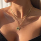 N838 fashion cold texture alloy necklace female simple trend hair geometric letter collarbone chain