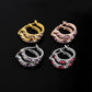 Earrings Fashion Simple Gemstone Earrings Personality Sweet Zircon Earrings Jewelry