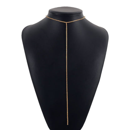 1976 Sexy single-layer colorful claw chain necklace personality also night hip-hop sweet cool geometric necklace