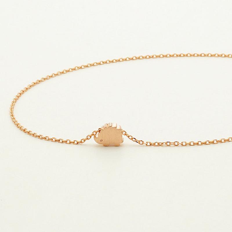 Creative Personality Cute Necklace Exquisite Alloy Two-color Hedgehog Clavicle Chain Collar Necklace