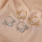 Earrings Retro Exaggerated Three Butterfly Earrings Femininity Hollow Three Butterfly Earrings Earrings