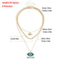 Explosive style fashion creative niche necklace devil's eye hip-hop twist chain choker stacked necklace female