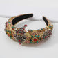F3697 Jewelry Fashion Retro Catwalk Temperament Headband Embroidery Full Diamond Palace Hair Accessories Female