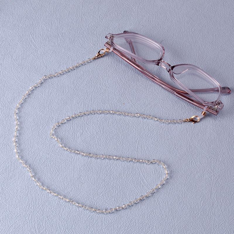 Jewelry mask lanyard anti-drop anti-lost hanging chain glass bead glasses anti-lear mask rope