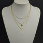 Fashion Women's Bohemian Glitter Sequin Layered Necklace Clavicle Chain Jewelry