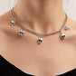 Jewelry Exaggerated Hip Hop Skull Pendant Necklace Punk Metal Tassel Clavicle Chain Necklace