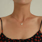 Jewelry Acrylic Colorful Butterfly Pendant Necklace Ladies Geometric Simple Hemp Rope Chain Necklace