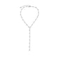 Jewelry temperament long Y-shaped tassel rhinestone necklace female cold thin chain metal necklace