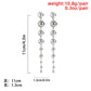 Jewelry hip-hop punk metal bead earrings female trend retro simple geometric long earrings