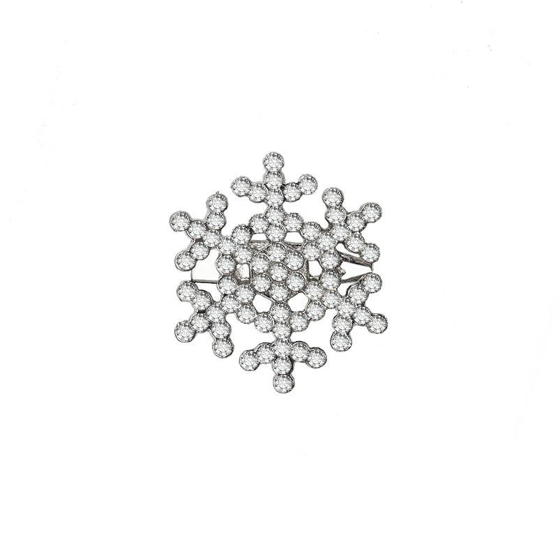 Clothing accessories rhinestone inlaid diamond Christmas snowflake brooch full of diamond corsage brooch