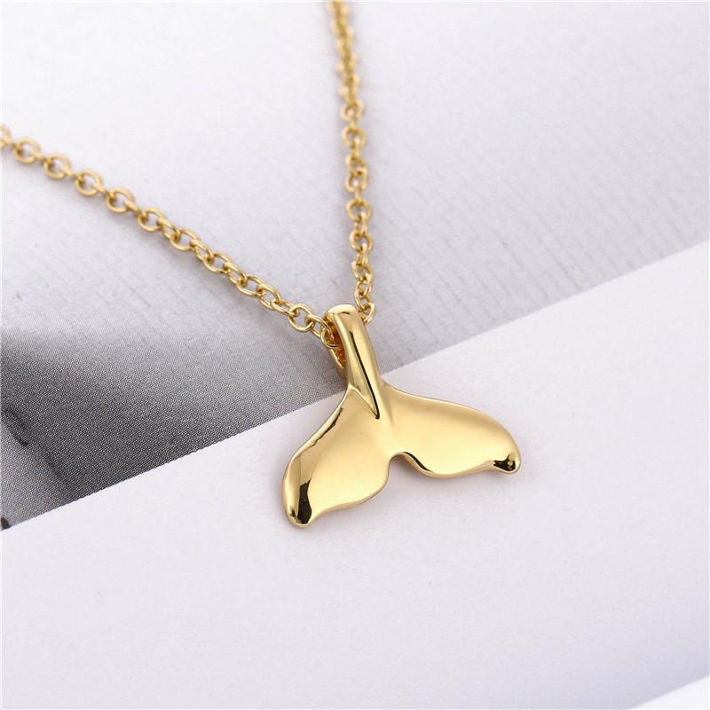 Goodbye Ex 3 Lin Jia Tong Necklace Mermaid Fishtail Necklace Whale Tail Pendant Dolphin Shark Tail