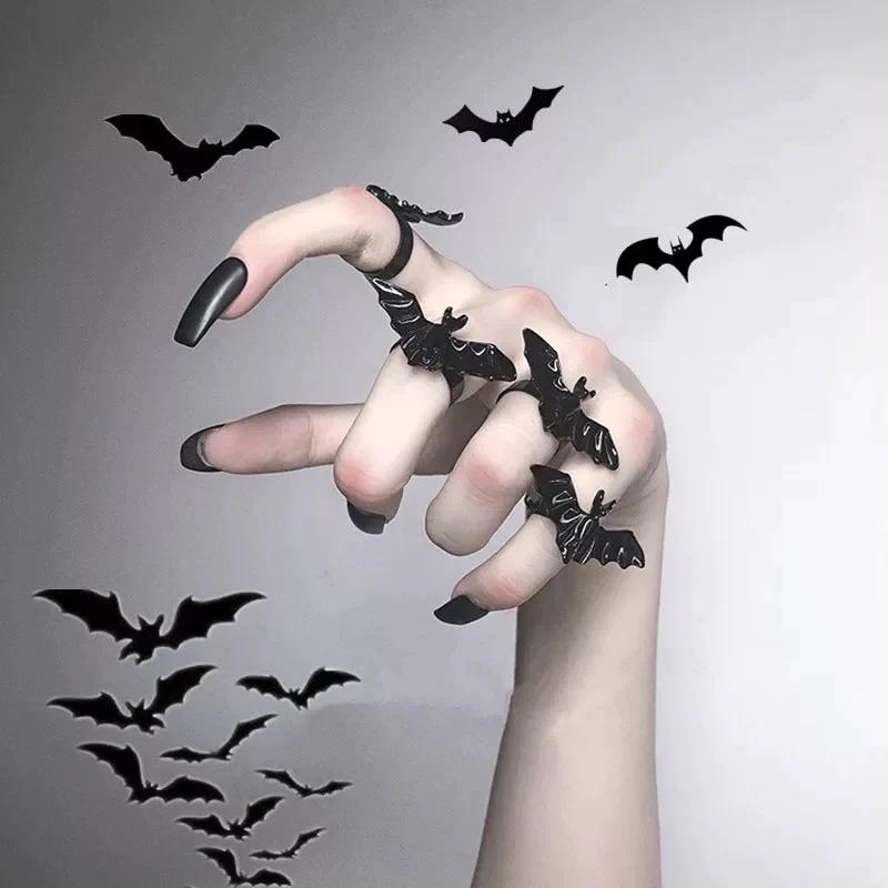 Jewelry Creative Dark Opening Bat Ring Personality Sweet Cool Snake Halloween Ring Female