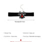 Exaggerated velvet black spider necklace gothic dark girl choker collar autumn and winter women