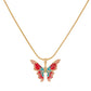 Barbie Princess Necklace Rainbow Fairy Dream Wonderland with the same clavicle chain ins Symphony Oil Drip Butterfly Necklace