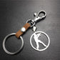 Anime game CSGO anti-terrorist stainless steel pendant leather key chain pendant multi-color optional
