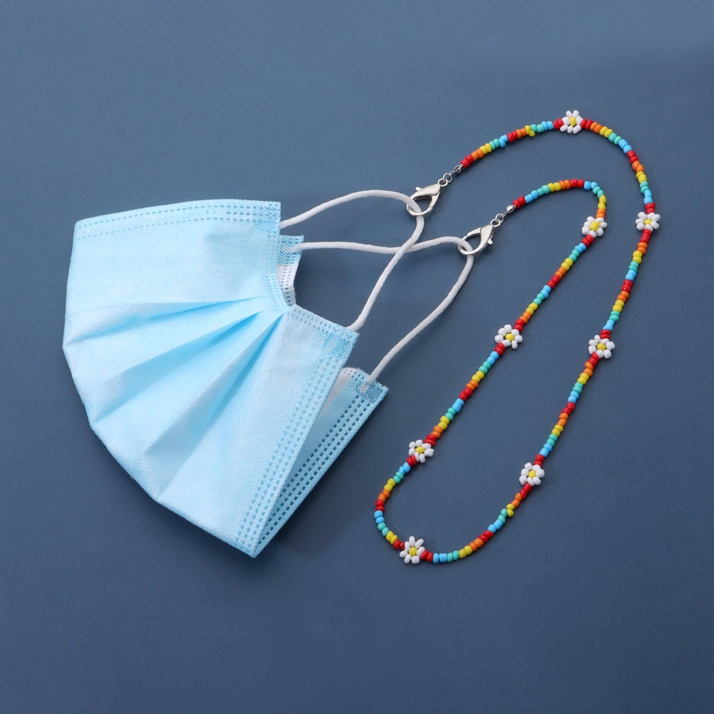 Jewelry Explosive Flower Bead Glasses Chain Fashion Versatile Daisy Mask Holder