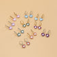 Jewelry Painting Nectarine Heart Metal Cross Chain Necklace Simple Temperament Clavicle Pastoral Necklace Female