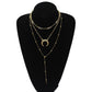 Trendy Pop Women's Bohemian Ball Moon Bead Pendant Multilayer Items Jewelry