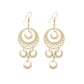 Indian Baroque Bird's Nest Exaggerated Retro Earrings Metal Hollow Long Earrings Yunnan Minority Female Earrings