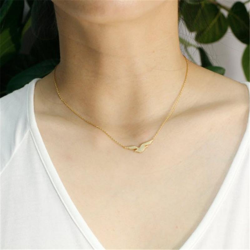 Accessories Cute Seagull Pendant Necklace Female Seabird Clavicle Chain Small Jewelry