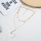 Exaggerated Long Star Pendant Clavicle Chain Temperament Necklace Neck Jewelry Net Red Short Necklace Female