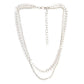 European simple double layered bohemian layered necklace fishbone armband aircraft chain disc sequin necklace