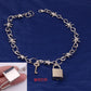 Jewelry punk retro thorn lock with key pendant necklace cool trendy accessories