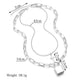 Jewelry Trendy Geometric Lock Pendant Necklace Punk Street Rock Hip Hop Double Layer Necklace Necklace