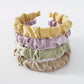 F42 candy color small clear fabric headband simple solid color rhinestone hair accessories design sense of folds net red headband