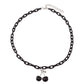 Personality temperament resin chain necklace acrylic flower pendant necklace ins clavicle chain