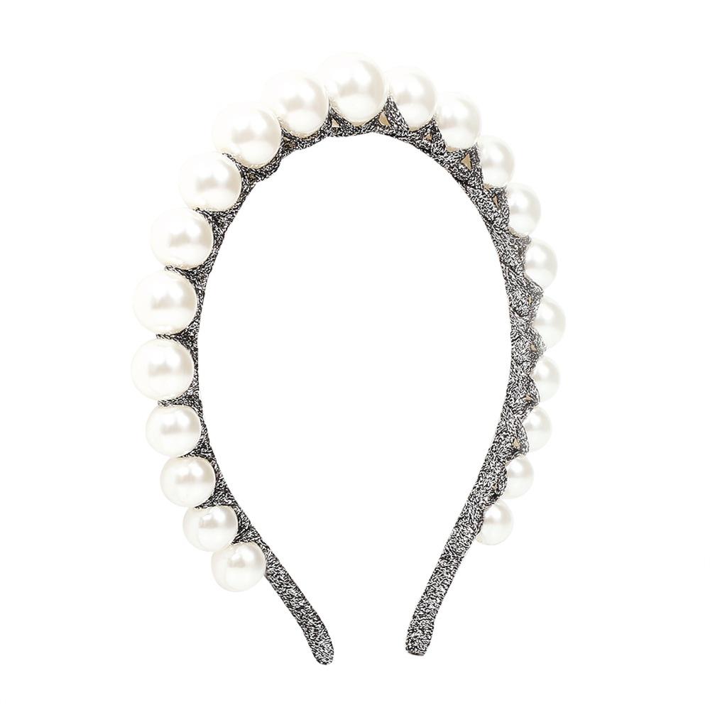 F3456 fashion hair hoop imitation pearl temperament lady hair accessories net red palace pressing hair head hoop female
